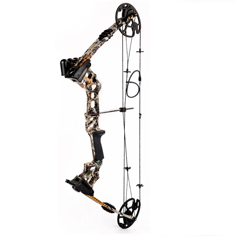 Beige Junxing Archery M120 Shooting Compound Bow and Arrows INDIAN SLINGSHOT