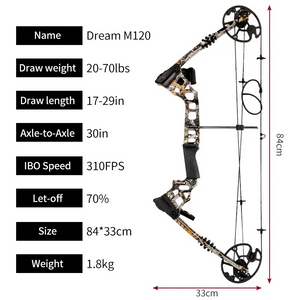 Black Junxing Archery M120 Shooting Compound Bow and Arrows INDIAN SLINGSHOT