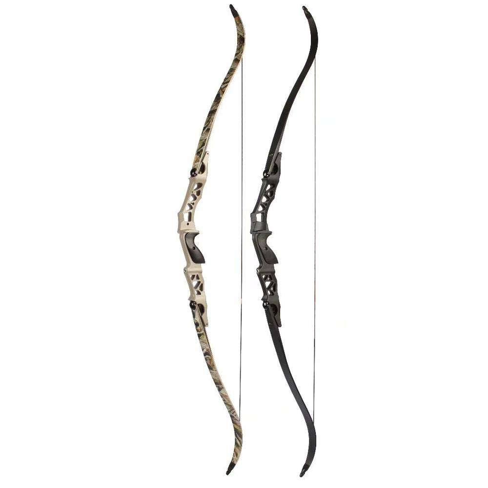 White Smoke Junxing F166 64" ILF Archery Recurve Bow INDIAN SLINGSHOT