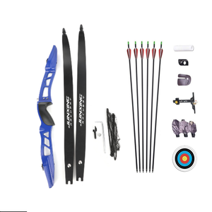 Light Gray Junxing F167 Recurve Bow Full Set for Target Shooting and Games INDIAN SLINGSHOT