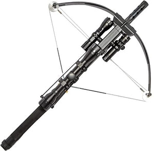 Dark Slate Gray Junxing M4 80LBS  Repeating Crossbow with Arrow & Steel Ball Support for Outdoor Target Shooting and Fishing JUNXING