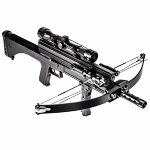 Dark Slate Gray Junxing M4 80LBS  Repeating Crossbow with Arrow & Steel Ball Support for Outdoor Target Shooting and Fishing JUNXING