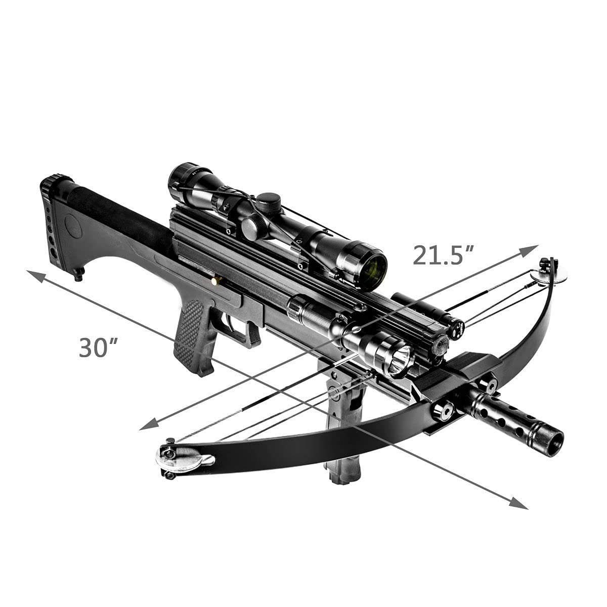 Dark Slate Gray Junxing M4 80LBS  Repeating Crossbow with Arrow & Steel Ball Support for Outdoor Target Shooting and Fishing JUNXING