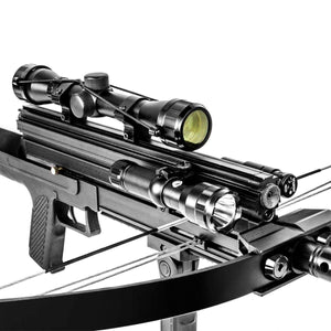 Black Junxing M4 80LBS  Repeating Crossbow with Arrow & Steel Ball Support for Outdoor Target Shooting and Fishing JUNXING