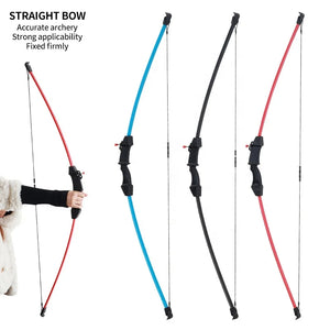 Dark Slate Gray SPG Kid Straight Bow 15LBS Recurve Training Bow for Beginners SPG