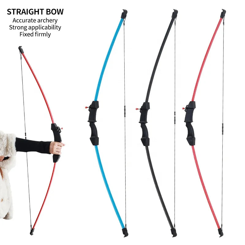 Dark Slate Gray SPG Kid Straight Bow 15LBS Recurve Training Bow for Beginners SPG