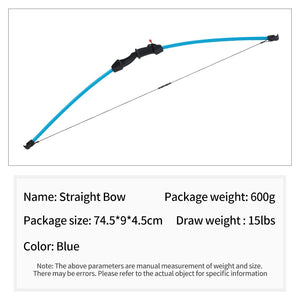Snow SPG Kid Straight Bow 15LBS Recurve Training Bow for Beginners SPG
