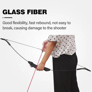 Black SPG Kids 15 LBS Recurve Bow & Arrow Set | Beginner Archery Training Kit SPG