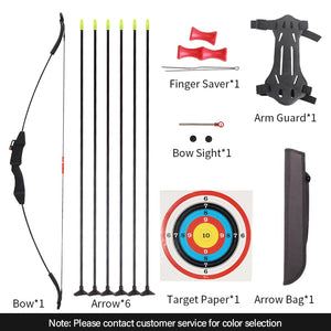 Light Pink SPG Kids 15 LBS Recurve Bow & Arrow Set | Beginner Archery Training Kit SPG