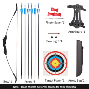 Light Pink SPG Kids 15 LBS Recurve Bow & Arrow Set | Beginner Archery Training Kit SPG