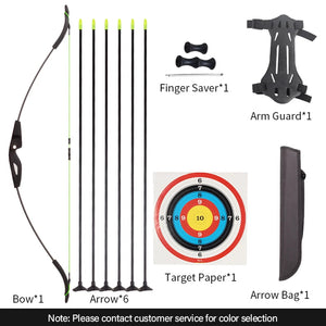 Wheat SPG Kids Recurve Bow 15lbs – Lightweight Rubber & Fiberglass Bow SPG