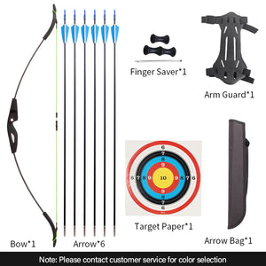Wheat SPG Kids Recurve Bow 15lbs – Lightweight Rubber & Fiberglass Bow SPG