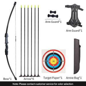 Dark Slate Gray SPG Kids Recurve Bow Set | Beginner Archery Toy for Ages 4–12 SPG