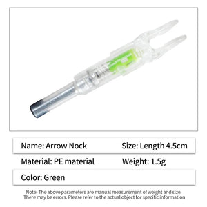 Light Gray SPG 6.2mm LED Lighted Arrow Nocks – Durable PE Archery Tail SPG