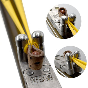 Dark Gray LR7 Rod Slingshot With Laser & Torch MARKSMAN