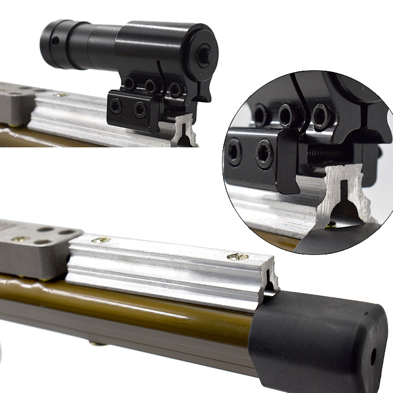 Dark Slate Gray LR7 Rod Slingshot With Laser & Torch MARKSMAN