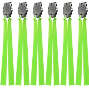 Yellow Green Multi-Shot Large Capacity Slingshot Pit Pouch with Flat Rubber Band Outdoor Slingshot Shooting Steel Ball Accessories SLINGSTER