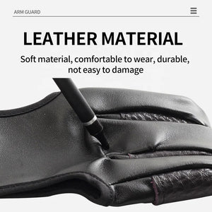 Dark Slate Gray SPG Leather 3-Finger Hand Guard ā Adjustable Archery Glove (Black) SPG