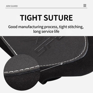 White Smoke SPG Leather Arm Guard – Adjustable Archery Forearm Protector SPG