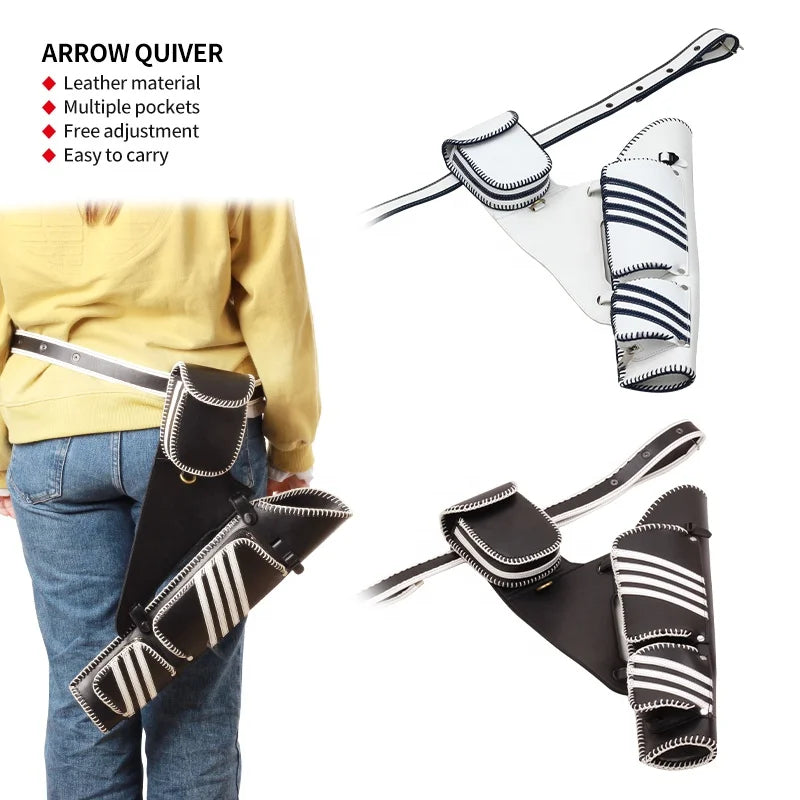 SPG Leather Arrow Quiver – Professional Archery Waist & Shoulder Bag