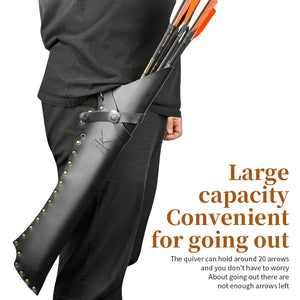 Dark Slate Gray SPG Leather Arrow Quiver SPG