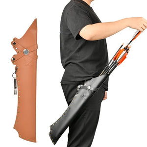 Dark Salmon SPG Leather Arrow Quiver SPG