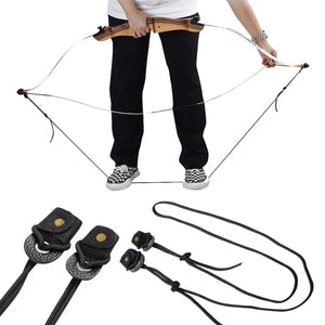 Gray SPG Leather Bow Stringer – 1.6m Lightweight Recurve Tool SPG