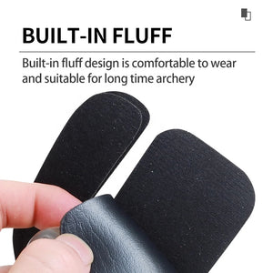 Dark Slate Gray SPG Leather Finger Protector 8.5×7cm for Recurve & Longbow SPG