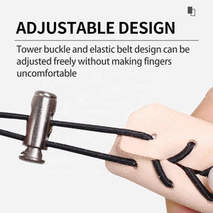 White Smoke SPG Leather Finger Tabs | 3pcs Recurve Bow Guard Set SPG