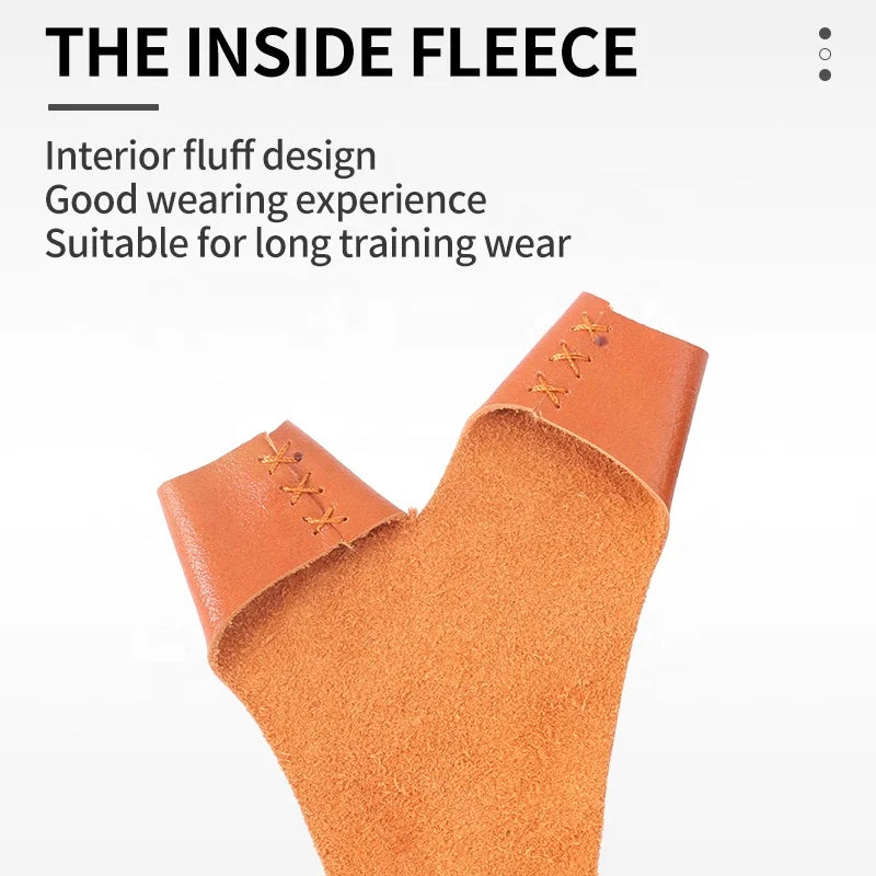 SPG Leather Hand Guard – Adjustable Two Finger Archery Protector