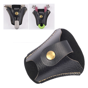 Dark Slate Gray Camping Leather Slingshot Pouch Portable Slingshot Carry Bag Durable Outdoor Slingshot Belt Storage Case INDIAN SLINGSHOT