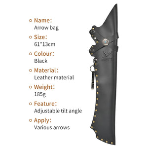 Dark Slate Gray SPG Leather Arrow Quiver SPG
