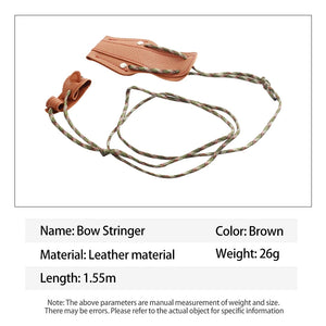 Dark Slate Gray SPG Recurve Bow Stringer | Leather & Nylon Adjustable Longbow Tool SPG