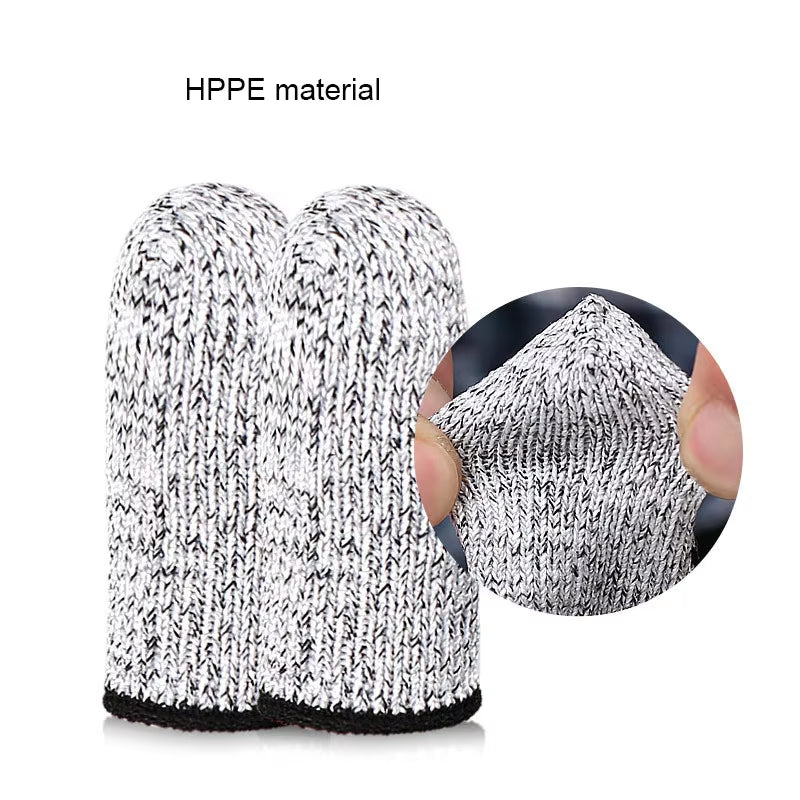 5-Level HPPE Cut Resistant Finger Cots Reusable Anti-Slip Finger Protector Covers