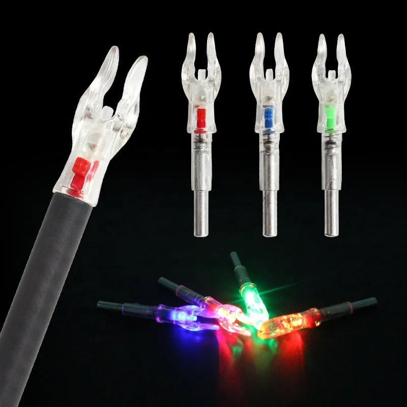 Gray SPG Lighted Arrow Nocks .165/4.2mm LED Archery Accessories SPG