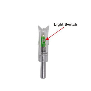 Gray SPG 7.62mm Lighted Nock Arrow – LED Archery Tail for Compound Bows SPG