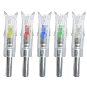 Light Gray SPG 7.62mm Lighted Nock Arrow – LED Archery Tail for Compound Bows SPG