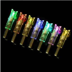 Black SPG 7.62mm Lighted Nock Arrow – LED Archery Tail for Compound Bows SPG