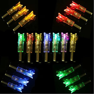 Black SPG 7.62mm Lighted Nock Arrow – LED Archery Tail for Compound Bows SPG