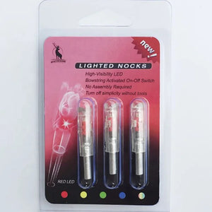 Light Gray SPG 7.62mm Lighted Nock Arrow – LED Archery Tail for Compound Bows SPG