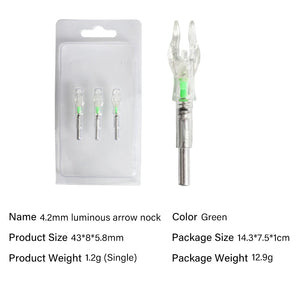 Light Gray SPG Lighted Arrow Nocks .165/4.2mm LED Archery Accessories SPG