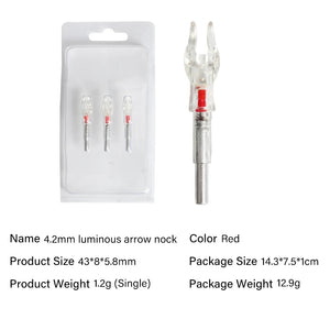 Light Gray SPG Lighted Arrow Nocks .165/4.2mm LED Archery Accessories SPG