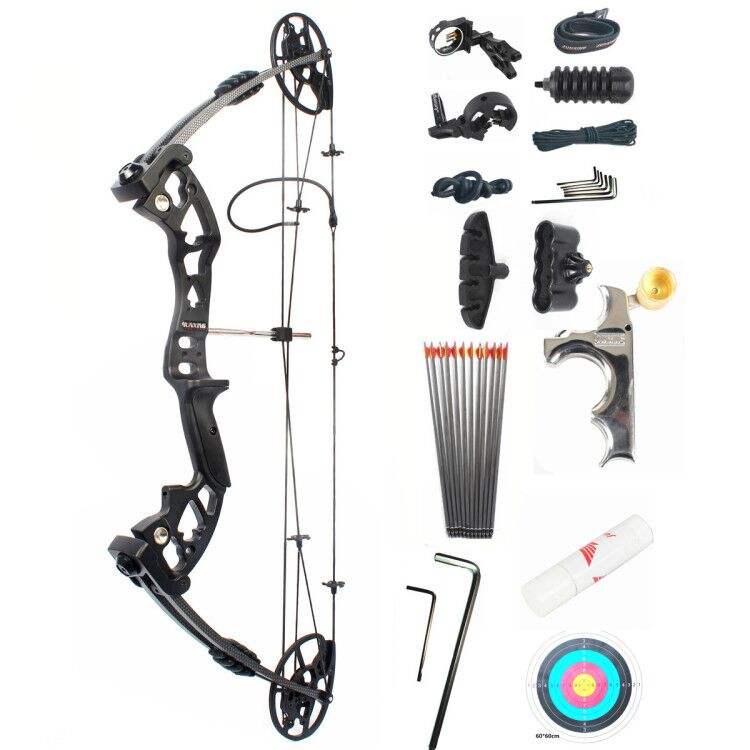 Beige Junxing M125 Compound Bow for Outdoor Target Shooting INDIAN SLINGSHOT