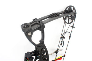 Dark Slate Gray M127 Junxing Shooting Archery Compound Bow with Machined Cams with Slide Modules System INDIAN SLINGSHOT