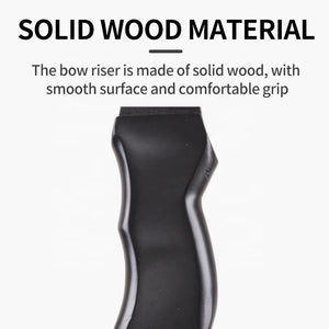 Dark Slate Gray SPG M3 Straight Bow – 126cm Recurve Bow with Wooden Riser (30/40 lbs) SPG