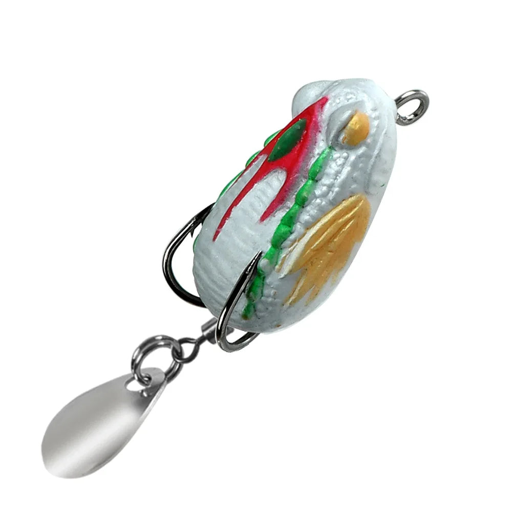 Mini Soft Frog Fishing Lure 3cm 3.2g – Double Hook Top Water