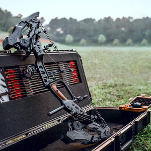 Dark Slate Gray SPG MQ Carbon Fiber Compound Bow – Adjustable Performance Bow SPG