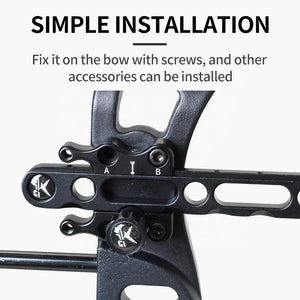 White Smoke SPG MZ017 Archery Sight – Single-Pin Aluminum Sight (Black) SPG