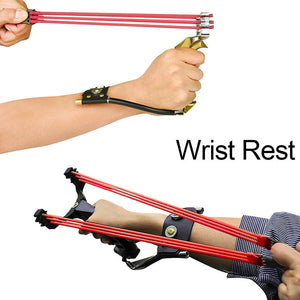 Tan High Quality Metal Foldable Strong Magnetic Handle Grip Slingshot Outdoor Competitive Shooting INDIAN SLINGSHOT