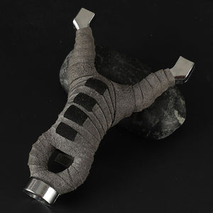 Black Magnetic Red and Grey Wrap Alloy Slingshot MARKSMAN